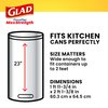 Glad Trash Bags, Tall Kitchen Garbage Bags, 13 Gal, 34 Count
