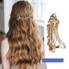 SING F LTD 4PCS French Barrettes Elegant Flower Design Metal Hair Clip Hair Decorations Clasps Headpiece Hair Pin Gift for Women Girls Bridal Bridesmaid