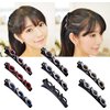 1 Pc Sparkling Crystal Stone Braided Hair Clips,Double Bangs Hair Clips Braided Hairpins, Side Bangs Hair,Braided Hair Clip with Rhinestones,Hair Styling for Women Hair Clips,Hair Accessories（Black）