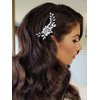 Catery Rhinestone Bridal Hair Comb Silver Crystal Wedding Hair Piece Bride Hair Accessories for Women and Girls