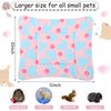 4 Pieces Rabbit Bunny Bed Guinea Pig Bed Mats Plush Bunny Pad Mats Small Animal Dog Cat Bed Dog Crate Kennel Pad Mat Hamster Cozy Dog Bed Mat for Small Animal (Heart Pattern, 10 x 11 Inch)