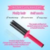 Neuvikter Curly Hair Styler Tool, 17 Teeth Curling Roll Comb - Rose red+Black, Hair Salon Professional Curling Brush for Home Use