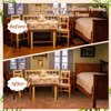 Burbell 400 Pcs Miniature Dollhouse Flooring on 1: 12 Scale Mini Wooden Dollhouse Floor Boards Geometric Bamboo Doll House Furniture Wood Mini Floor Boards for Model Accessories(Pale Brown)