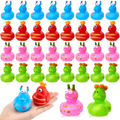 DEEKIN 50 Pcs Rubber Ducks Monster Fun Ducks 2&#39;&#39; Floating Bath Holiday Themed Bathtub for Birthda...