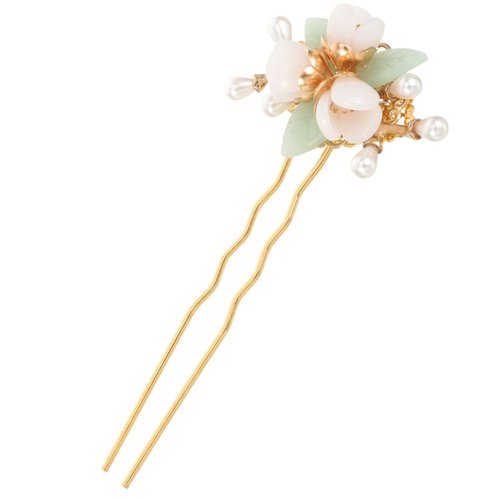 LALAFINA Flower Hairpin, Vintage Japanese Hair Accessory, Chinese Hair Stick, Traditional-Unique-Floral Hair Clip for Women, 1 Count