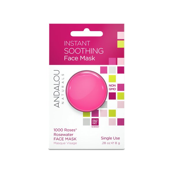 Andalou Naturals Instant Soothing 1000 Roses Rosewater Face Mask Pod, 0.28 Ounce