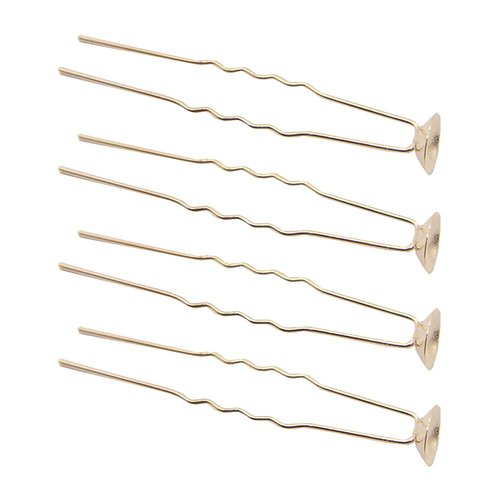 GSHLLO 20 PCS U Shaped Hairpins Hair Clips Bobby Pins Hair Piece Accessories with Tray Bezel for ...