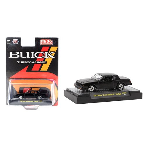 1987 Grand National Custom Black Limited Edition to 5500 pieces Worldwide 1/64 Diecast Model Car by M2 31500-MJS70