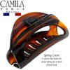 Camila Paris CP1561 French Hair Clip for Women Thick Hair for Long Curly Wavy Hair, Girls Hair Claw Clips Jaw, Durable Styling Big Claw Clip for Thick Hair, Strong Hold No Slip Grip, Made in France