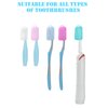 Lapfoon 5 Packs Toothbrush Covers, Silicone Toothbrush Covers Caps for for Electric Toothbrush Replacement Head & Manual Toothbrush, Toothbrush Travel Essentials
