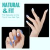 TOMICCA Short Square Gel Nail Tips, 504Pcs Full Cover Clear False Press on Nails, Soft Tips for Nail Extension DIY Nail Salon 12 Sizes