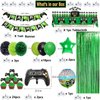 Video Game On Theme Birthday Party Decorations Set Happy Birthday Banner Balloons Tablecloth Foil Curtain Cake Toppers For Birthday Party, Boys Party, Family Party Supplies