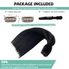 Seamless Clip in Hair Extensions Human Hair, Natural Black Hair Extensions Real Human Hair Clip ins Extensions 7pcs 80G 12 Inch, Ubetta Straight Remy Human Hair Extensions for Women