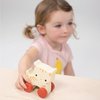 Mentari Toys - Kitten on Wheels - Wooden Cat Push Toy for Babies and Toddlers - Natural Wood Handheld Toy with 4 Wheels - Enhances Motor Skills - Fosters Imaginative Play - Age 6m+