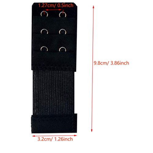 KTOBTEL 8 Pieces Women Bra Extenders 2 Hooks 3 Rows Elastic Bra Band Hook Strap Extensions Bra Accessories (Multicolor)