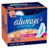 Always Always Ultra Thin Size 4 Overnight Pads with Wings Unscented 80 Ct.