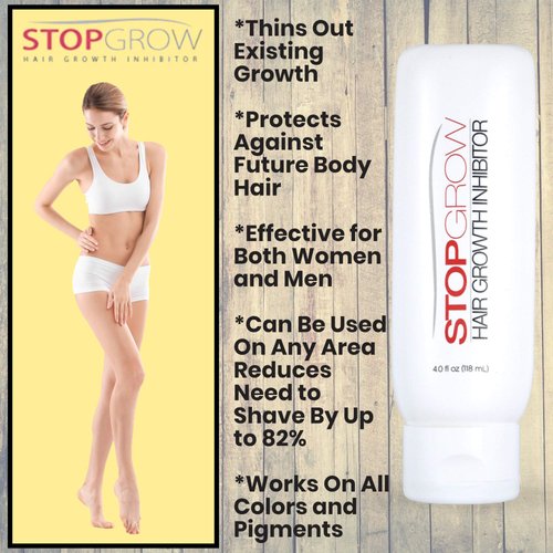 Stop Grow Hair Growth Inhibitor For Women & Men Ultra Hair Away Removal 1 Bottle