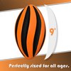 LMC Products Spiral Foam Football - Soft Foam Football for Kids - Each Quality Kids Football is 9 Inches - Adult & Toddler Football Youth - Small Football (Orange & Black)
