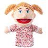 1 Pcs Family Hand Puppets 13 Inch Grandparents, Mom & Dad, Brother & Sister Plush Hand Puppet Toys Role-Play Toy Puppets for Kids Storytelling Imaginative Pretend Play Teaching Preschool(Sister)