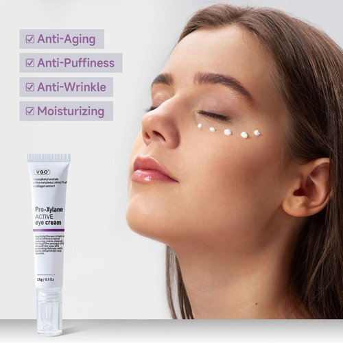 VGO 2% Pro-Xylane Eye Cream, Eye Repair Cream for Dark Circles & Puffiness Anti-Aging Under Eye Cream with Pro Xylane + 6D Hyaluronic Acid to Firm Skin, Reduce Wrinkles, Fine Lines, 15g/0.5 Oz