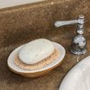 Non-Slip Soap Saver Pads - Self-Draining Soap Bar Holder for Shower, Bathroom and Travel - 4 Piece Beige Set