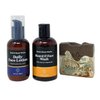 Bath & Body Works Men's Grooming Collection 2 Piece Set - Beard & Face Wash and Daily Face Lotion - with a Cabin Spice Bar Soap