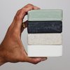 MARLOWE. Soap Discovery Gift Set, Mens Skin Care Variety Selection of Exfoliating Body Scrub, Charcoal, Moisturizing & Polishing Body Bar Soaps for Men, 4 Pack