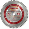 Oshlun SBNF-072560 7-1/4-Inch 60 Tooth TCG Saw Blade with 5/8-Inch Arbor (Diamond Knockout) for Aluminum and Non Ferrous Metals
