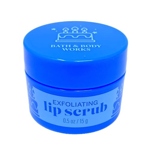 Bath & Body Works Birthday Frosting Exfoliating Lip Scrub and Nourishing Lip Mask with a Natural Oats Sample Soap