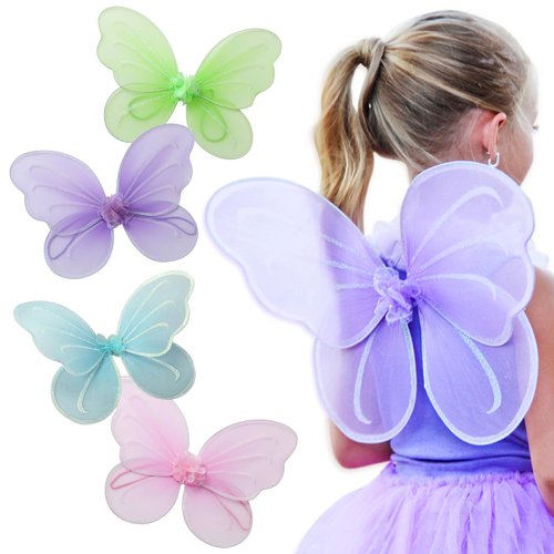 Butterfly Craze Girls&#39; Fairy, Angel, or Butterfly Wings - Costume Accessories &amp; Party Favors or S...