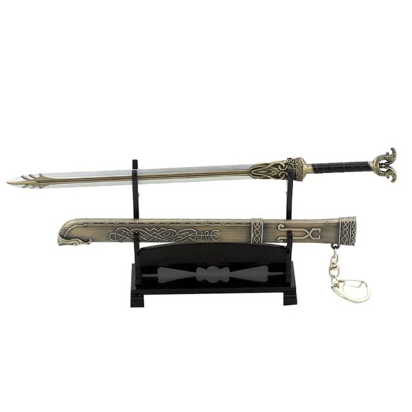 Superbuybox God of War Ragnarök Freya's Sword Thrungva Action Figures Game Toys Collection Keychain Gift Desk Decoration Backpack Pendant Gift