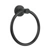 Towel Ring,Hand Towel Holder for Wall Mounted,Towel Holder,Towel-Racks, Bathroom Hardware Simple Round Towel Hanger SUS 304 Stainless Steel (Black)