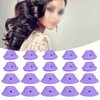 20Pcs Hair Rollers Silicone Hair Style Wave Former Mushroom Shaped Hair Curlers Set Home for Women