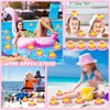 Sotiff Mini Rubber Ducks Bulk for Kids Children Cute Yellow Duck Toy for Dashboard of Car Bathtub Ornaments with Sunglasses Swim Ring Mini Hat Necklace and for Baby Shower(24 Sets,Sweet)