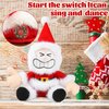 Funny Talking Vibrating Spinning Tooting Santa Claus with Toot Sounds Plays JINGLE BELLS Interactive Christmas Plush Toy with Box White Elephant Xmas Gift for Kids Adults Xmas Decoration 11”