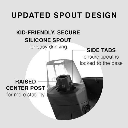 Contigo Kids Straw Water Bottle with AUTOSPOUT Lid, 14oz., White Sharks