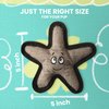 Snugarooz Baby Sophie The Starfish Dog Toy with Repair Patch - Durable Plush with Squeaker - Crinkle Sounds - Perfect for Fun Playtime Adventures