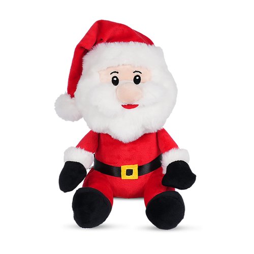 Nleio 9" Christmas Santa Claus Plush, Christmas Stuffed Animals, Christmas Santa Claus Sitting Plush Dolls, Ideal Gift for Kids Baby Toddler, Christmas Decoration Indoor, 1pcs