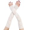 UV Protection Lace Arm Sleeves, Women's Floral Lace Sleeves Hollow Out Long Sunscreen Gloves Fingerless Driving Gloves
