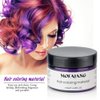 MOFAJANG Unisex Hair Wax Color Dye Styling Cream Mud, Natural Hairstyle Pomade, Washable Temporary,Party Cosplay (Purple)