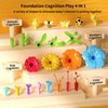 TEMI Toddler Toys Birthday Gifts for 3 4 5 6 7 Year Old Girls Boys, 91 PCS Flower Garden Building Toy STEM Educational Activity Preschool Toys for Kids Age 3-6