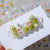 Spring Flower Nail Stickers - Diowino Three-Dimensional Relief Colorful Flower Nail Decals Self-Adhesive Sunflowers Lavender Daisy Nail Art Stickers Elegant Back Glue Nail Accessories for Women Girls