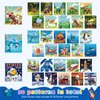 homicozy 3PCS Sticker Paint Books for Kids Ages 4-10,Dinosaur Astronaut Ocean Animals Designs Paint by Stickers,Sticker by Numbers,Party Birthday Gifts for Boys 4-10,Create 30 Pictures at a Time