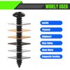YIEMI Black Self Tapping Screws，#6 x1-13/64" 304 Stainless Steel Sheet Metal Screws（25 PCS）
