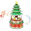 Mievayo 3D Puzzle Christmas Tree DIY Music Box Kit Mechanical Model Wooden Puzzles for Adults、 Boys and Girls Birthday Gifts
