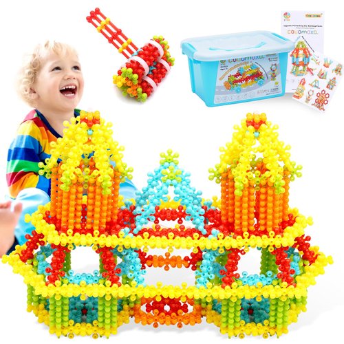 COUOMOXA Building Blocks STEM Toy: Interactive Educational Playset for Creative Learning - Perfect for Boys & Girls Ages 3+