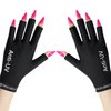 modelones UV Gloves for Nails, Professional UPF99+ UV Protection Gloves for Gel Manicures, Fingerless UV Light Gloves for Gel Nails, Anti UV Gloves for Gel Nail Lamp, Protect Your Skin from UV Harm