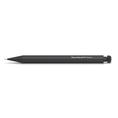 KAWECO PS-07 Mechanical Pencil, Special Black, 0.03 inches (0.7 mm), Genuine Import