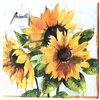 20-ct 13x13 Floral Napkins Sunflower Napkins Floral Paper Napkins Mother's Day Napkins Sunflower Paper Napkins Decorative Napkins for Decoupage Pretty Flower Napkins Lunch Dinner Cocktail Wedding Tea