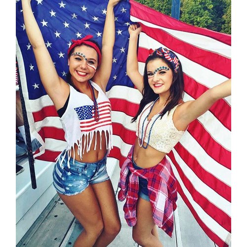 Crystal Velvet Headband American Flag Cross Knotted Turban Headdress Patriotic rhinestone Statement Wide Hair Band Hoop Accessories For Women Girls (Red White Blue)